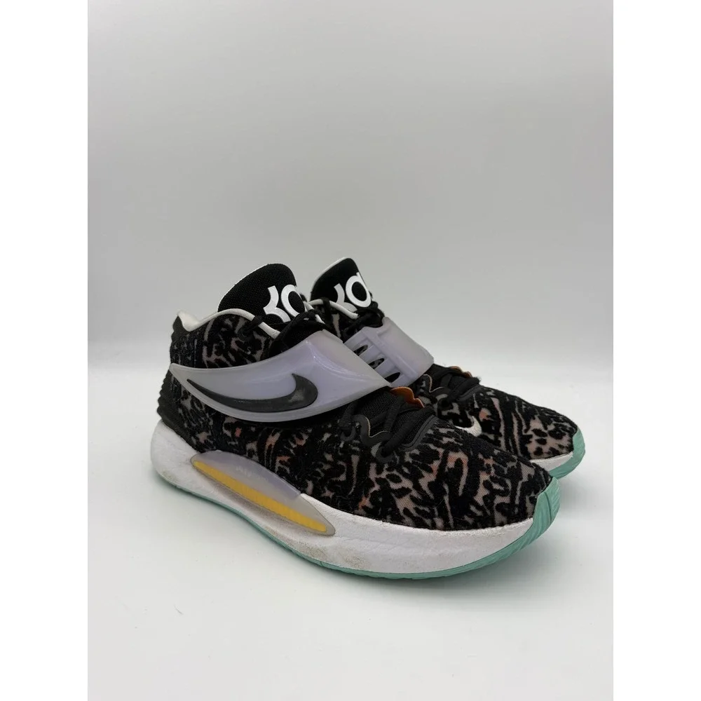 Nike KD 14 Ky-D Dream Basketball Shoes Black Multi Color CW3935-001 Mens 11.5